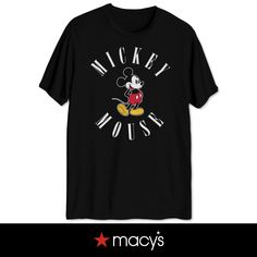 in stock Black Mickey Mouse Short Sleeve Shirt, Summer Mickey Mouse Short Sleeve T-shirt, Mickey Mouse Graphic Tee With Short Sleeve, Summer Mickey Mouse T-shirt With Short Sleeves, Black Short Sleeve Mickey Mouse Shirt, Black Mickey Mouse Short Sleeve T-shirt, Mickey Mouse Graphic Tee For Summer, Casual Black Mickey Mouse T-shirt, Mickey House