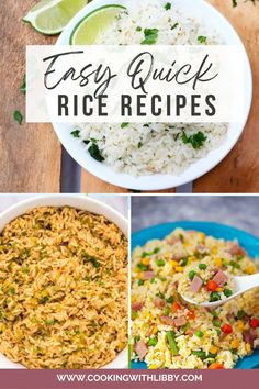 easy quick rice recipes that are great for the whole family to enjoy and eat together