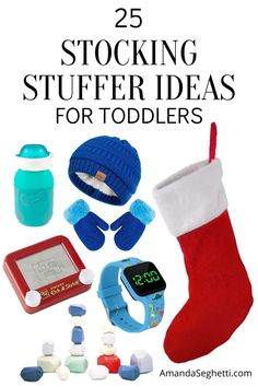 variety of stocking stuffers for toddlers Stocking Stuffers For Toddlers, Stuffers Stocking, Toddler Stocking Stuffers, Stocking Stuffers For Boys, Stocking Stuffers For Baby, Baby Stocking, Stocking Stuffers For Girls, Gifts For Toddlers, Toddler Christmas Gifts