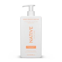 Native Volumizing Shampoo | Berries & Vanilla Cream Native Sweet Peach And Nectar, Native Hair, Peach Items, Peach Nectar, Juicy Peach, Desired Reality, Say Bye, Body Sunscreen, Hydrate Hair