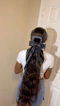 Ponytail Black Women Weave, Ponytail Quickweave, Clean Girl Look, Hair Tricks, Twisted Hair, Birthday Hairstyles