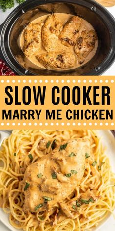 slow cooker mary me chicken is an easy and delicious meal