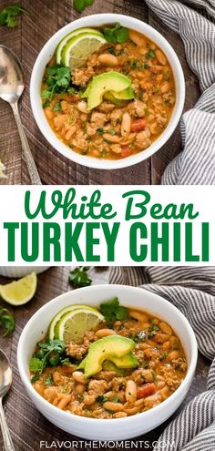 White Bean Turkey Chili Chili With White Beans, White Turkey Chili Recipe, White Turkey Chili, Healthy Turkey Chili, White Bean Turkey Chili, Healthy Chili Recipe Turkey, Chili Spice, Ground Turkey Recipes Easy, Turkey Chili Healthy