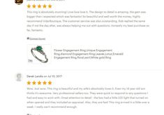 "The perfect Nature Inspired Bridal Set Moissanite Engagement Ring for the woman you love. **We can customize this ring to be in another gemstone e.g. Diamond, Ruby, Emerald, Topaz, etc Please contact us for quotation. ★See A Video Of This Amazing Ring Here★ https://youtu.be/_OEDWG2I6-k Details: SKU: WRS04WW Center Stone: Choose from the variation button Carat Weight: 5mm Natural Diamond, Moissanite, CZ or Semi Mount (0.50ct equivalent) If you order 'Semi Mount' the ring arrives without a center Black Gold Engagement Rings, Nature Wedding Ring, Smaragd Ring, Flower Engagement, Lotus Ring, Nature Inspired Engagement Ring, Red Ring, Leaf Engagement Ring, Ring Man