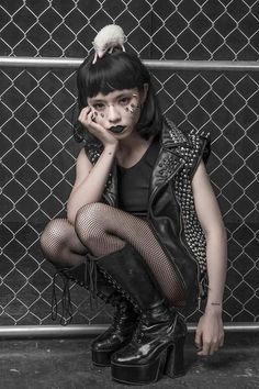 Rat Photoshoot, Heavenly Makeup, Irey West, Local Girl, Harajuku Punk, Modern Punk, Doll Aesthetic, Badass Aesthetic, Goth Style