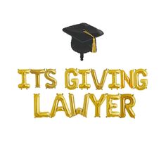 Graduation Decorations Gold Graduation Cap, Law Life, Graduation Images, Lawyer Humor, Banner Graduation, Graduation Party Planning