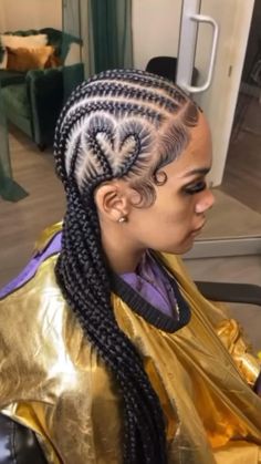 8 Feed In Braids, Braids Hairstyles Box Braids, Braids For Black, Big Box Braids, Braided Hairstyles For Black Women Cornrows, Hair Charms