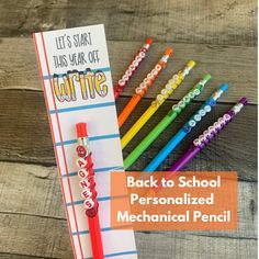 the back to school personalized mechanical pencils