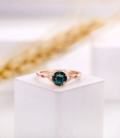 *Design inspiration* The twisted ring represents a tightly woven bond between two partners, and it has a symbolism of infinity love. Not only do they look incredible decorated in various gemstones, but their significance makes them perfectly suit to any occasion, from engagements to anniversaries. Ring Information Item: Teal Sapphire Engagement Ring Set Metal: 14k/18k solid gold, Platinum 950 Engagement ring ▲Center Stone: Teal Sapphire Shape: Round Size: 6mm ▲Accent Stone: Natural Diamond Shape Modern Wedding Jewelry With Prong Setting, Elegant Sapphire Rings For May Birthstone, Modern Twist Jewelry With Prong Setting For Wedding, Oval Jewelry With A Modern Twist For Weddings, Modern Twist Wedding Jewelry With Prong Setting, Modern Twist Oval Wedding Jewelry, Elegant Sapphire Solitaire Ring For May Birthstone, Modern Twist Jewelry For Weddings, Art Deco Emerald Promise Ring Round Shape