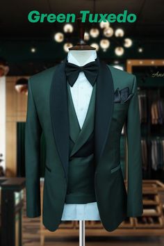 Indulge in the finest fabrics and embrace the transformative power of a truly one-of-a-kind suit.
#greentuxedo #greensuit #menswear Green Tuxedo, Graduation Suits, Suits Prom, Purple Suits, Wedding Suits Groom, Party Suits, Brown Suits, Red Suit, Green Suit