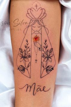 Mother Mary Tattoos, Catholic Tattoos, Religious Tattoos, Tattoo Sleeve Designs, Mom Tattoos, Tattoo Supplies