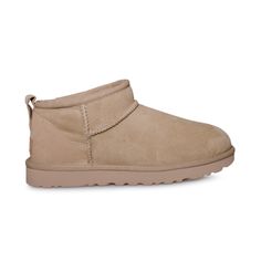 An Ultra-Short Shaft Adds A Twist To This Abbreviated Version Of A Classic Ugg Boot. The Style Delivers Extra Comfort With A Lining Crafted From Uggplush, A Moisture-Wicking Textile Made From A Wool-Rich Blend But Crafted To Feel And Wear Like Genuine Shearling. * 1" Heel; 3/4" Platform (Size 11) * 3 3/4" Shaft * Pull-On Style * Treadlite By Ugg Outsole Is Lightweight And Flexible * Leather Upper/Genuine Shearling And Uggplush Wool-Blend Lining/Synthetic Sole * Shearling May Be Sourced From Aust Mustard Seed Mini Ugg, Ugg Ultra Mini, Ugg Store, Ugg Boot, Classic Ugg Boots, Cozy Boots, Ugg Classic, Mustard Seed, Ugg Australia