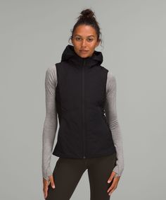 Running In The Cold Never Felt So Good. This Insulated Vest Will Protect You From The Elements With Stretchy, Water-Repellent Tech Fleece Fabric Placed Where You Need To Move. Designed For Running. Slim Fit Skims Your Body. Removable Dickie Zips Into Inside Of Vest. Zippered Exterior Pockets With A Hidden Phone Sleeve. Reflective Details. | Another Mile Vest Running In Cold Weather, Technical Clothing, Workout Outfit, Athletic Apparel