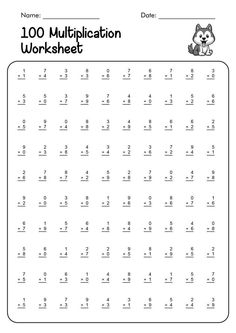 multiplication practice worksheets Christmas Multiplication Worksheets, Learning Multiplication Facts, Math Worksheets For Kids, Easy Math Worksheets, Printable Multiplication Worksheets, Learning Multiplication, 3rd Grade Math Worksheets, Multiplication Practice