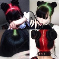 Vivid Hair, Creative Hair Color, Goth Hair, Fest Outfits, Hair Dyes, Hair Idea, Pretty Hair Color, Alternative Hair