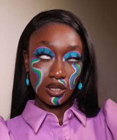 Colourful Makeup Looks, Name A Better Duo, Artsy Makeup, Makeup For Black Skin, Swag Makeup, Unique Makeup, Stage Makeup, Creative Makeup Looks