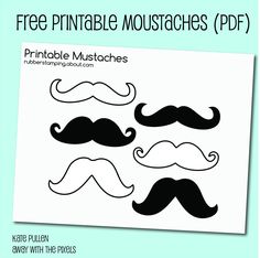 free printable mustaches for kids to make