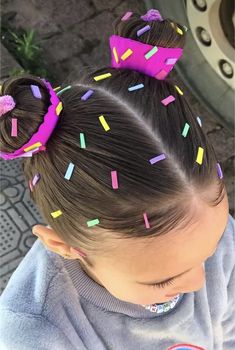 Crazy Hair Day Soccer Theme, Hairstyles For Crazy Hair Day At School, Crazy Hairstyles For School, Crazy Hair Day For Long Hair, Kid Crazy Hair Day, Hair Ideas For Little Kids, Ideas For Crazy Hair Day At School, Girls Crazy Hair Day Ideas, School Crazy Hair Day Ideas