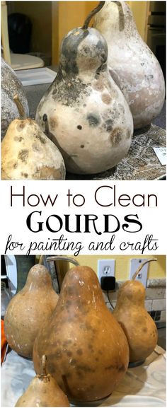 how to clean gourds for painting and crafts