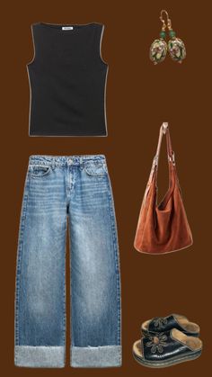 Hippie Outfits, Casual Style Outfits, Spring Summer Outfits, Aesthetic Clothes, Fashion Inspo Outfits, Trendy Outfits