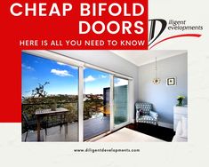 an advertisement with the words cheap bifold doors here is all you need to know