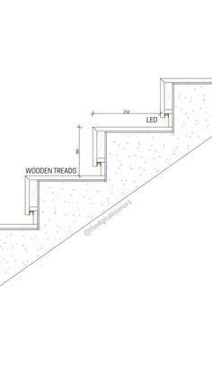 an image of a stair case with measurements