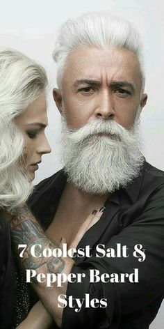 Salt And Pepper Beard, Bart Styles, Beards And Mustaches, Mens Beard Grooming, Mens Hairstyles Fade, Black Beard, Grey Hair Men