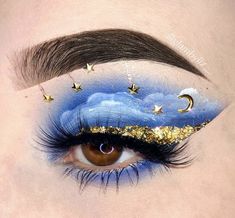 Galaxy Makeup, Drag Make-up, Smink Inspiration, Colorful Eye Makeup, Creative Eye Makeup