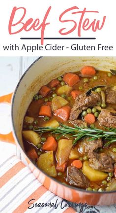 beef stew with apple cider - gluten free