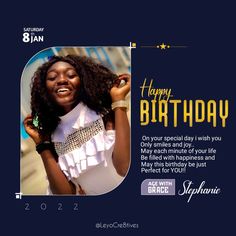 Ola Birthday Flier Designs, Birthday Flyers Designs Background, Happy Birthday Flyer Design Ideas, Happy Birthday Flyer Design, Happy Birthday Designs Flyers, Birthday Flyer Without Picture, Online Portfolio Design, Invitation Design Inspiration, Beauty Salon Posters