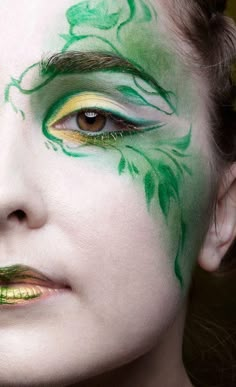 Fairy Eye Makeup, Makeup Verde, Carnaval Make-up, Mother Nature Costume, Fairy Eyes, Fantasy Make-up, Halloweenský Makeup, Makeup Sephora