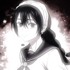 an anime character with long black hair wearing a sailor's outfit