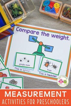 the measurement activities for preschoolers to compare and compare