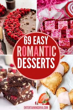 69 of the Best Valentine's Day Dessert Ideas Anniversary Dessert Ideas, Valentines Dinner Ideas, Valentines Day Sweets, Valentines Goodies, Strawberry Hand Pies, Chocolate Covered Cheesecake, Valentines Recipes, Valentines Desserts