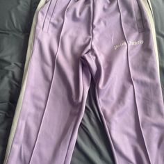 Large Palm Angels Sweatpants Got Them Off Ssense For 300$ Willing To Take Offers Palm Angels Pants, Palm Angels, Color Purple, Mens Pants, Sweatpants, Man Shop, Angel, Purple, Pants