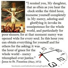 the crucifix with an image of jesus on it and text that reads, i remind you, my daughter, that often