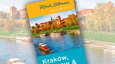 a book cover with boats on the water and buildings in the background that reads, krakow's row & boathouse