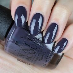 Chronological Order Opi, Opi Krona-logical Order, Charcoal Nails, Opi Iceland Collection, Opi Shades, Dark Nail, Brown Nail Polish, Brown Nail, Opi Nail Colors