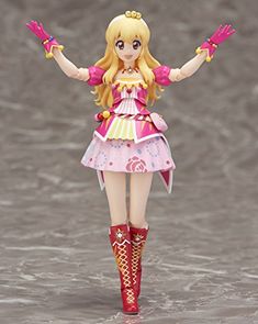 a doll is standing in the water with her arms outstretched and legs spread out,