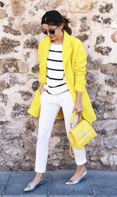 Preppy Work Outfit, Outfit Informal, Winter Typ, Color Blocking Outfits, Summer Work Outfits