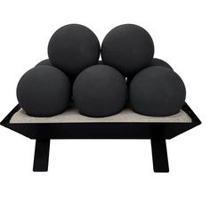 Rasmussen 18 Massive Smooth Fireballs Fireplace Balls, Fireplace Redo, Easy Model, Gas Logs, Fire Features, Ceramic Houses, Fireplace Decor, Dark Colors, Light Gray