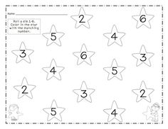 the worksheet for adding numbers to fives with star shapes and numbers on it