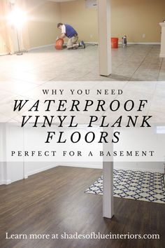 an empty room with the words why you need waterproof vinyl plank floors