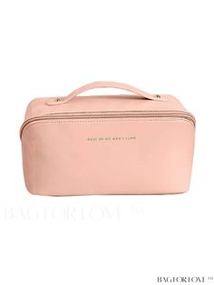 BagForLove - Portable Pink Makeup Bag with Letter Graphics - Ideal for Travel Product Description Color Pink Pattern Type Plain Strap Type Top Handle Closure Type Zipper Material PU Leather Size Chart INCH CM Bag Length Bag Width Bag Height Size 9.8 inch 4.9 inch 4.5 inch one-size Bag Length Bag Width Bag Height Size 25 cm 12.5 cm 11.5 cm one-size Details Pictures Similar Products h2 { text-align: center; } /* æ¢è¡ */ li{ white-space: normal; word-break: break-all; word-wrap: break-word; } .re Pink Makeup Bag, Graphic Makeup, Cosmetic Display, Bag For Travel, Pink Letter, Pink Makeup, Pink Pattern, Word Wrap, Black White Pink