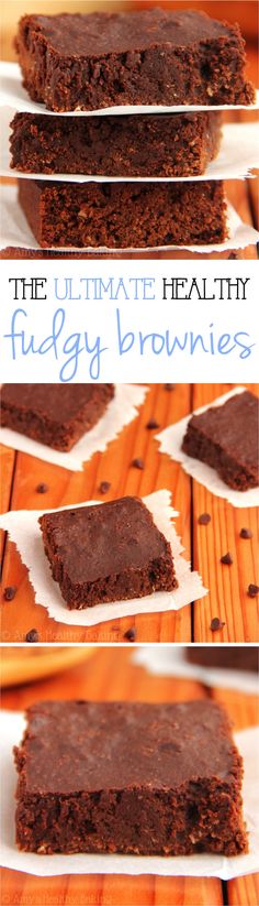 the ultimate healthy fudgey brownies recipe