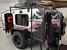 Offroad camping trailer vinyl wrap mountain awning overland arb 4x4 jeep Toyota camper Camping Pod