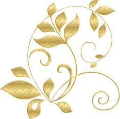 Золотой декоративный элемент. Plant Clipart, Border Line, Gold Clipart, Paris Art, Plant Pattern, Lace Border, Gold Filigree