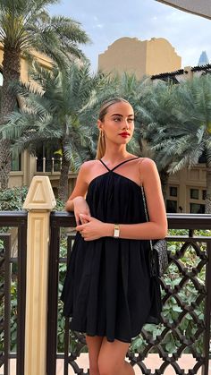 Black Short Homecoming Dress, Mode Zara, Short Homecoming Dress, Dress Beach, Sling Dress, Corfu, Instagram Ideas