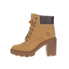 PRICES MAY VARY. Upper made with premium Timberland leather 100% PET laces OrthoLite Impressions memory foam footbed Non-marking rubber outsole ReBOTL fabric lining containing at least 50% recycled plastic Timberland Boots Heels, Timberlands, Timberlands Women, Ankle Bootie, Timberland Boots, Recycled Plastic, Bootie, Heeled Boots, Memory Foam