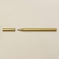 The Lab Pen - Modern and Minimalist Brass Pen - Black Rollerball Ink - Goldleaf Fancy Pens, Quill Pen, Pretty Pens, Gold Pen, Pen Design, Metal Pen, Best Pens, Pens And Pencils, Minimal Style